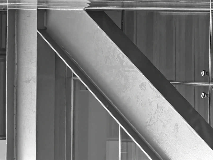 A structural steel beam detail
